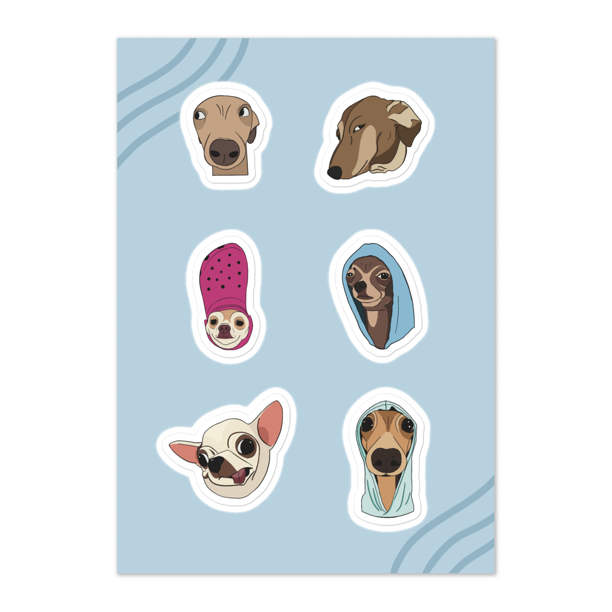 Dog meme Sticker sheet