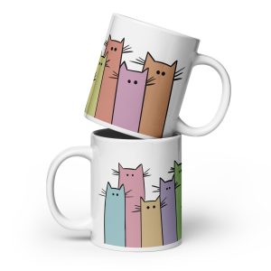Kitty White glossy mug
