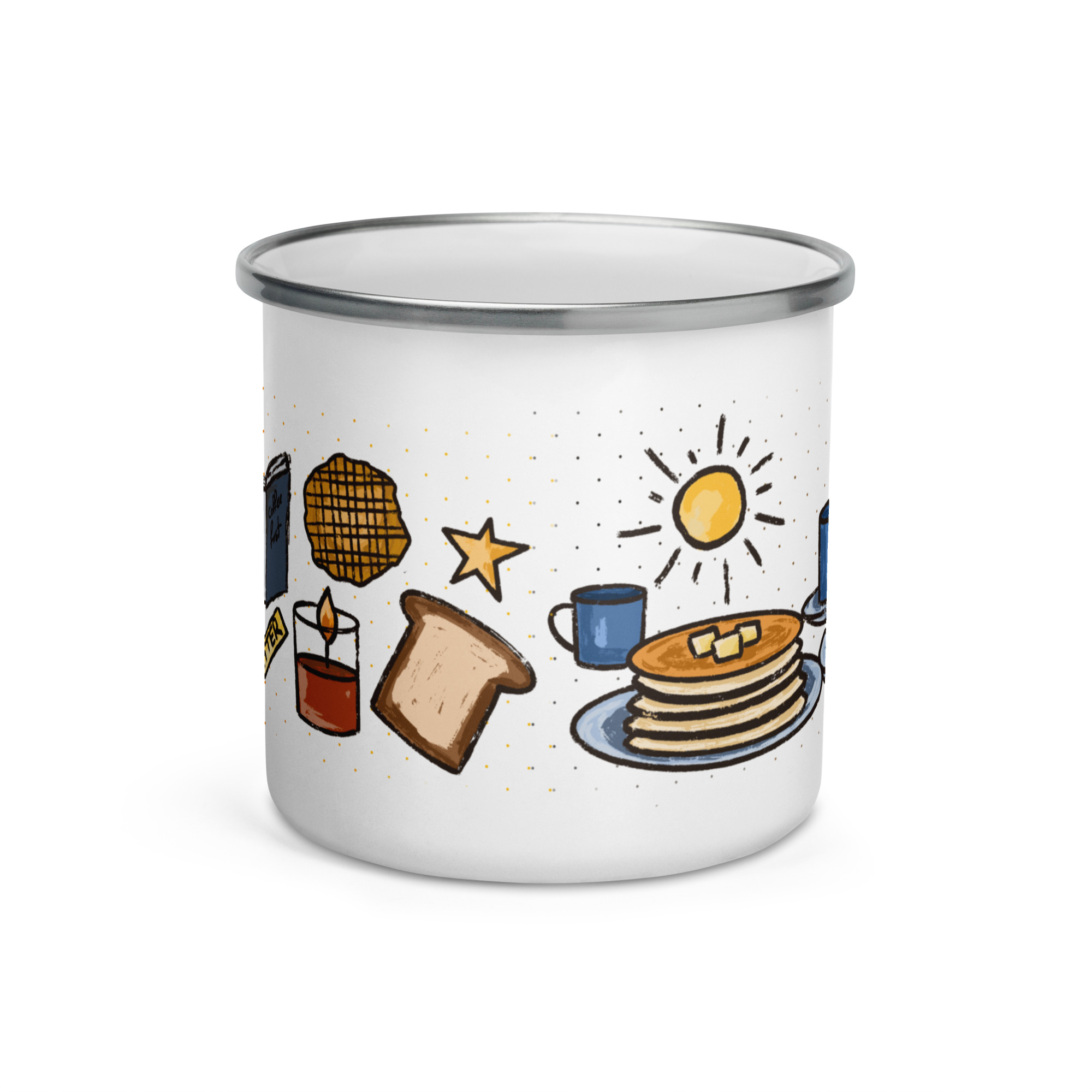 Coffee Enamel Mug - Image 2