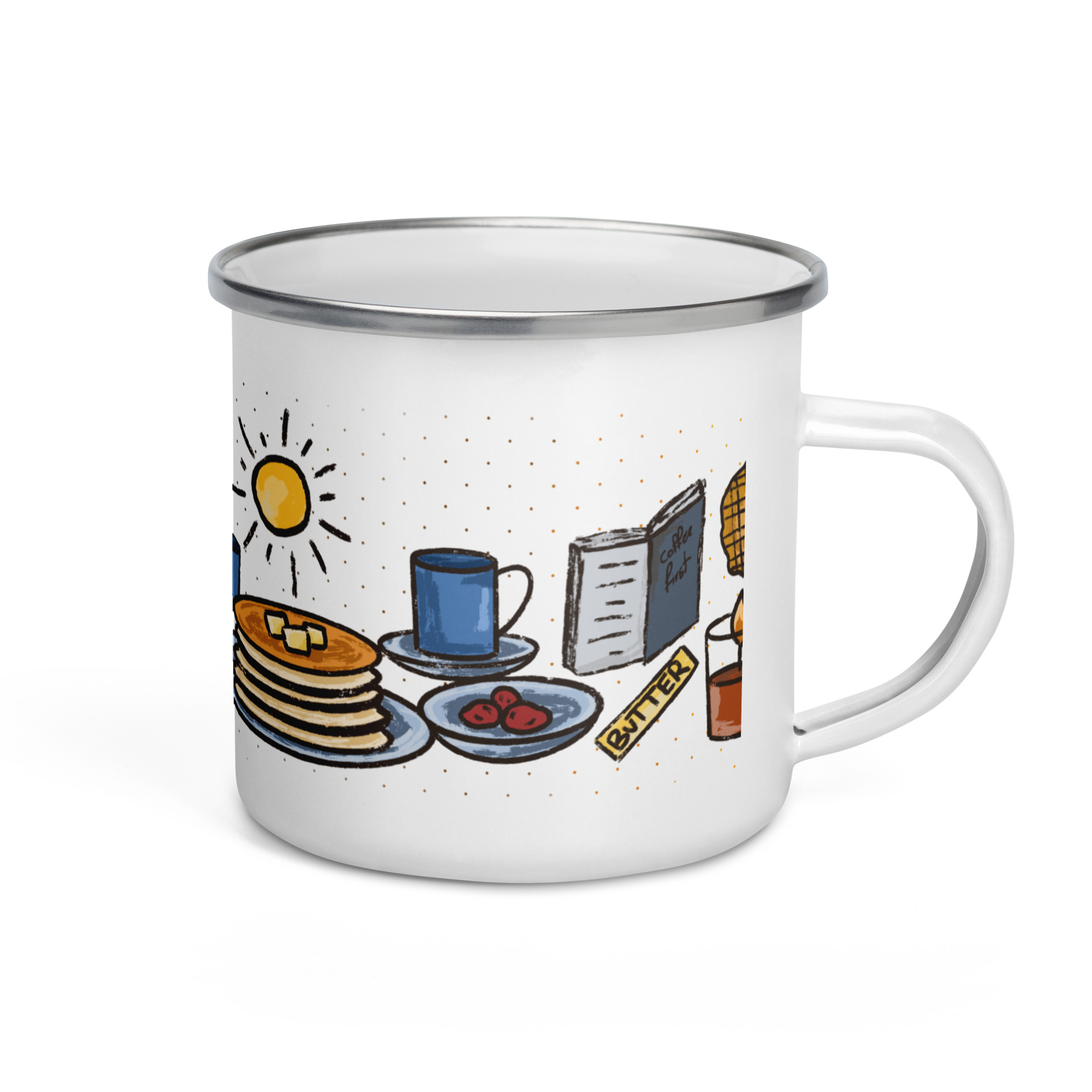 Coffee Enamel Mug - Image 3