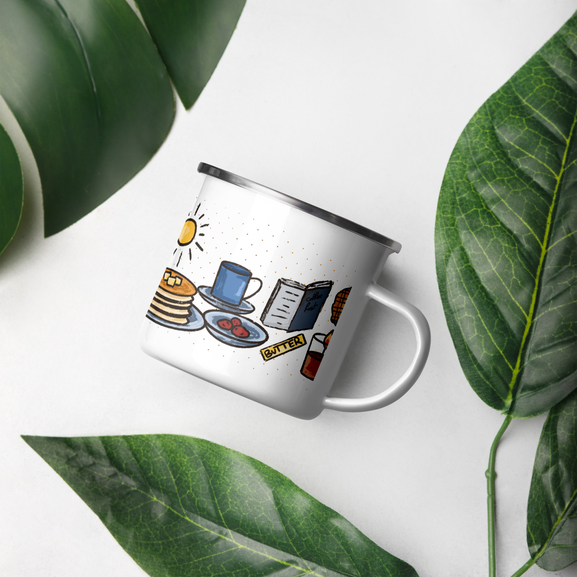 Coffee Enamel Mug - Image 4