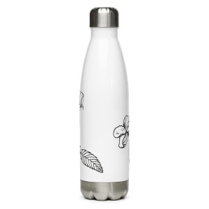 Flower stainless steel water bottle