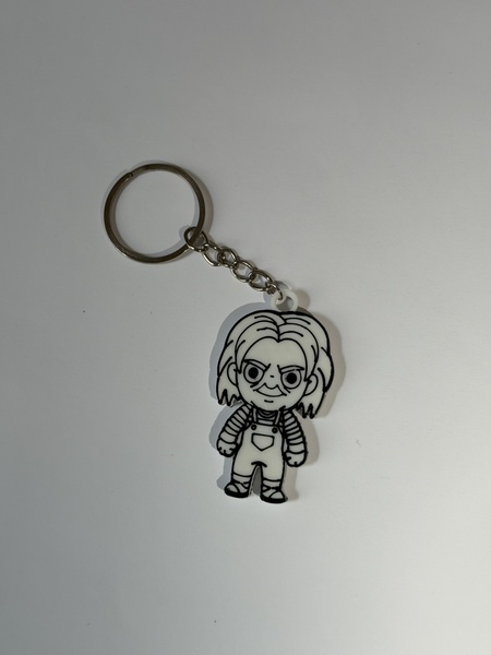 Custom 3D Printed Chucky Character Keychain - Image 2