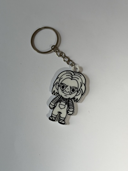 Custom 3D Printed Chucky Character Keychain