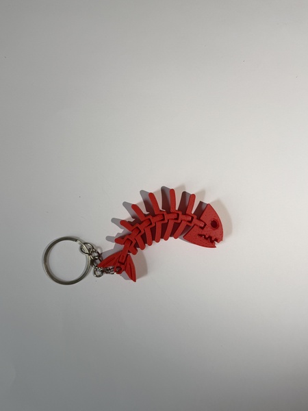 3D Printed Fish Fidget Keychain