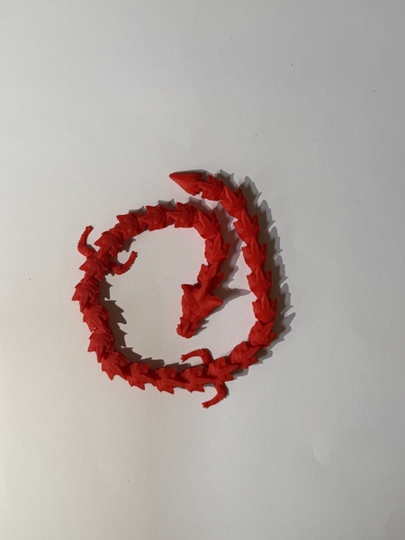 3D Printed Red Dragon Fidget