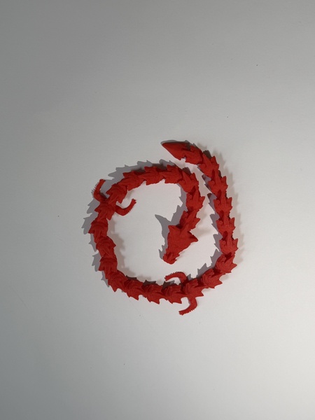 3D Printed Red Dragon Fidget - Image 3