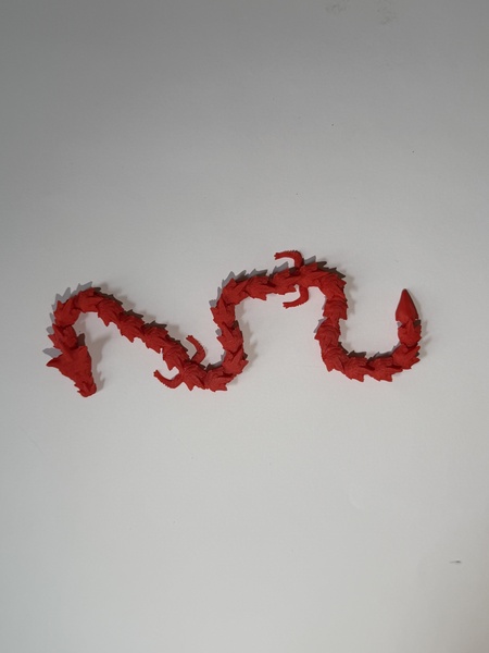 3D Printed Red Dragon Fidget - Image 2