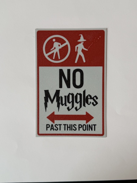 3D printed Harry Potter No Muggle past this point - Image 3