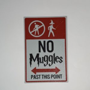 3D printed Harry Potter No Muggle past this point