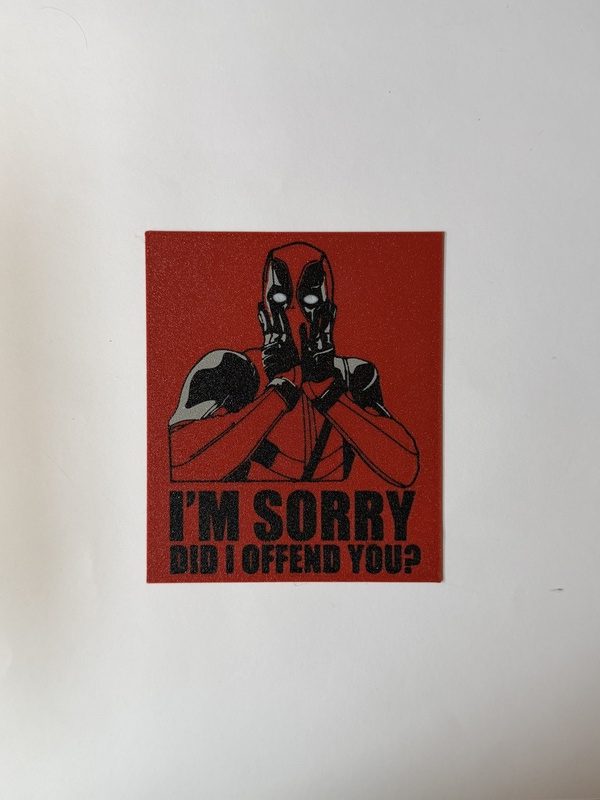3D Printed Deadpool Wall Décor