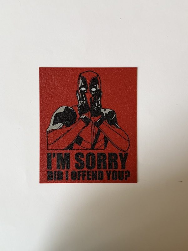 3D Printed Deadpool Wall Décor - Image 2