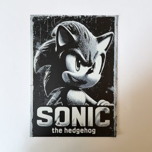 3D Printed Sonic Wall Decor Poster