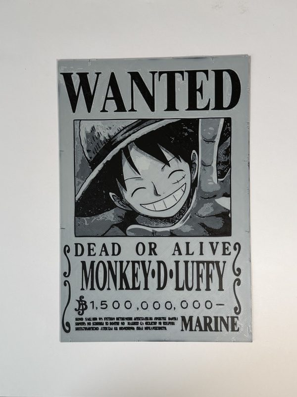 3D printed Monkey D. Luffy Wall Decoration - Image 2