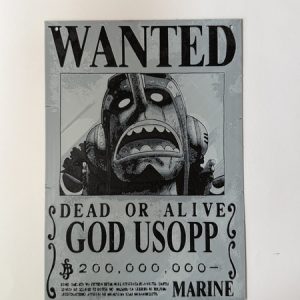 3D printed “God Usopp” Wanted Poster