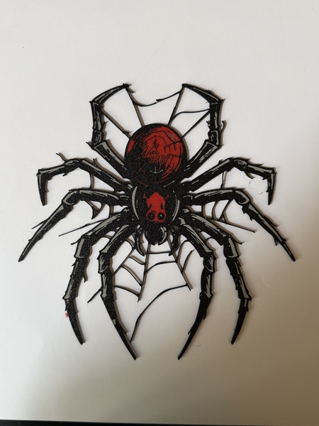 3D Printed Spider Wall Decor