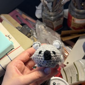Small Koala Handmade Crochet Keychain