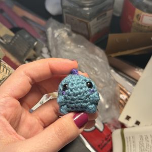 Tiny Dino Handmade Crochet Keychain