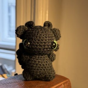 Night Dragon Handmade Crochet Plush