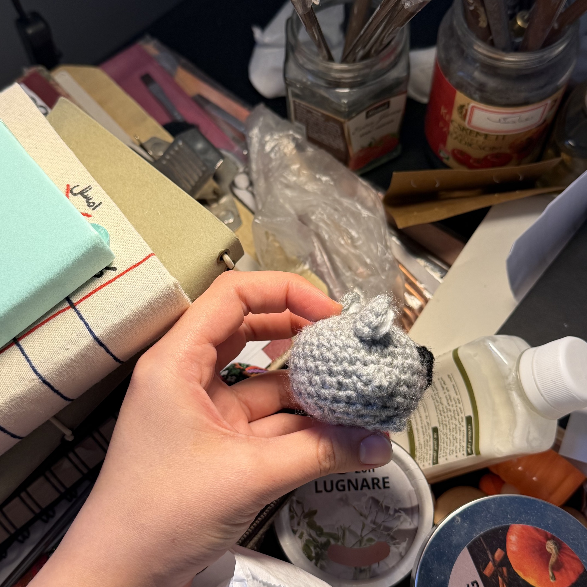 Small Koala Handmade Crochet Keychain - Image 9
