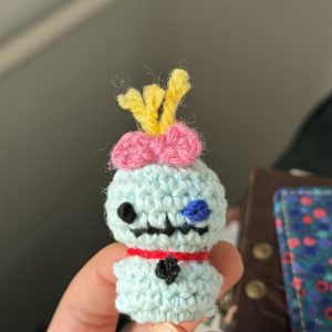 Patchwork Buddy Crochet Keychain
