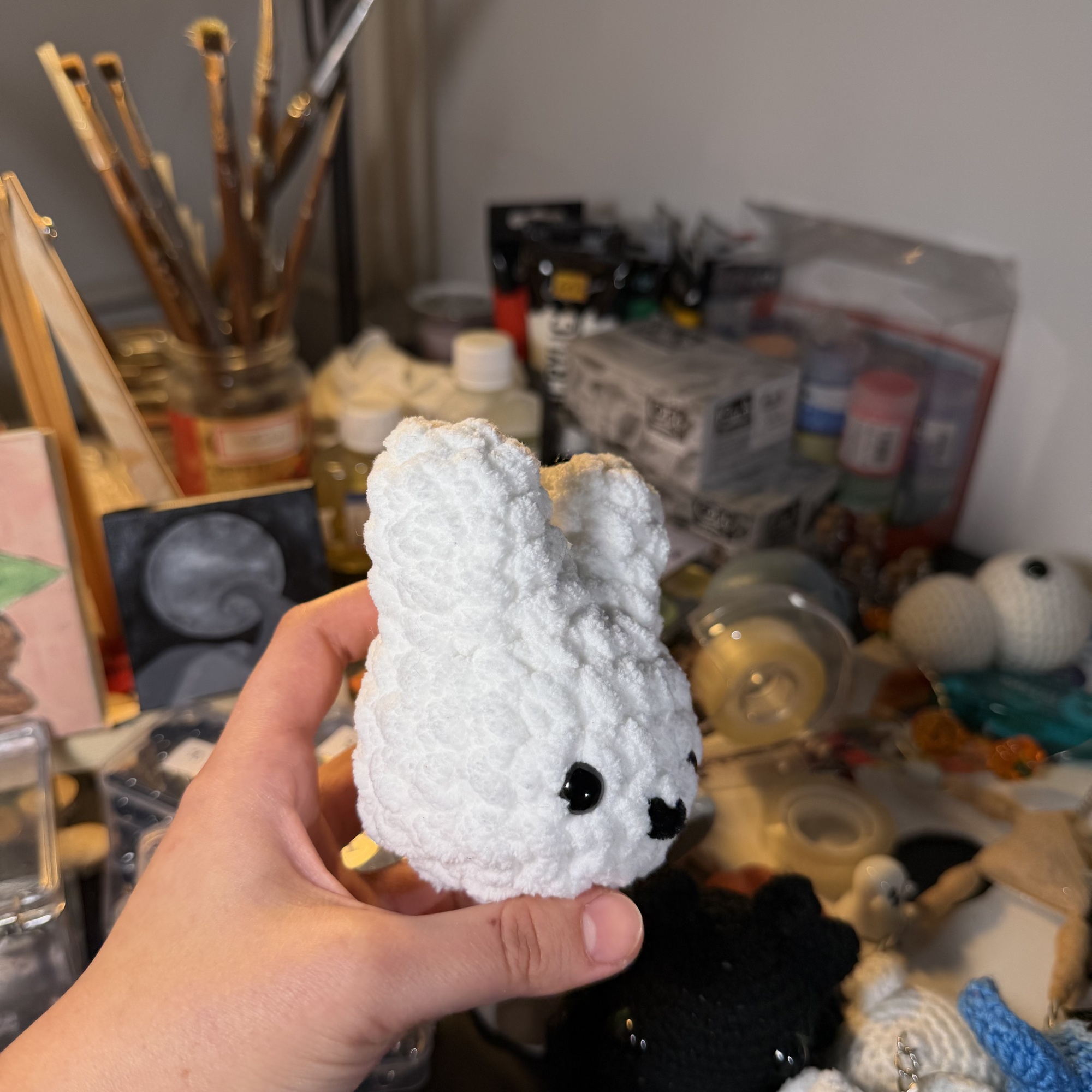 Mini Miffy nyuszi horgolt medál - Image 6
