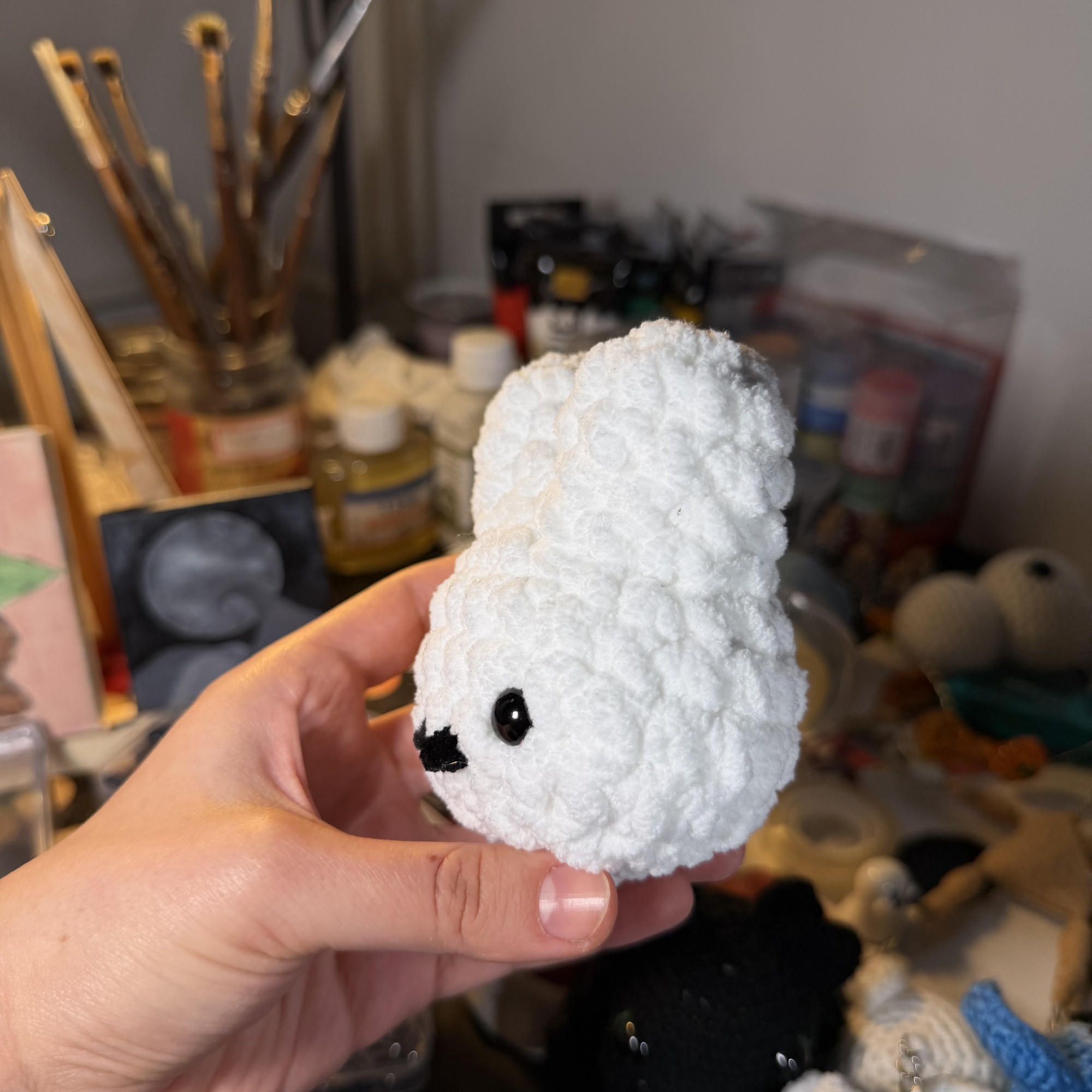 Mini Miffy nyuszi horgolt medál - Image 4