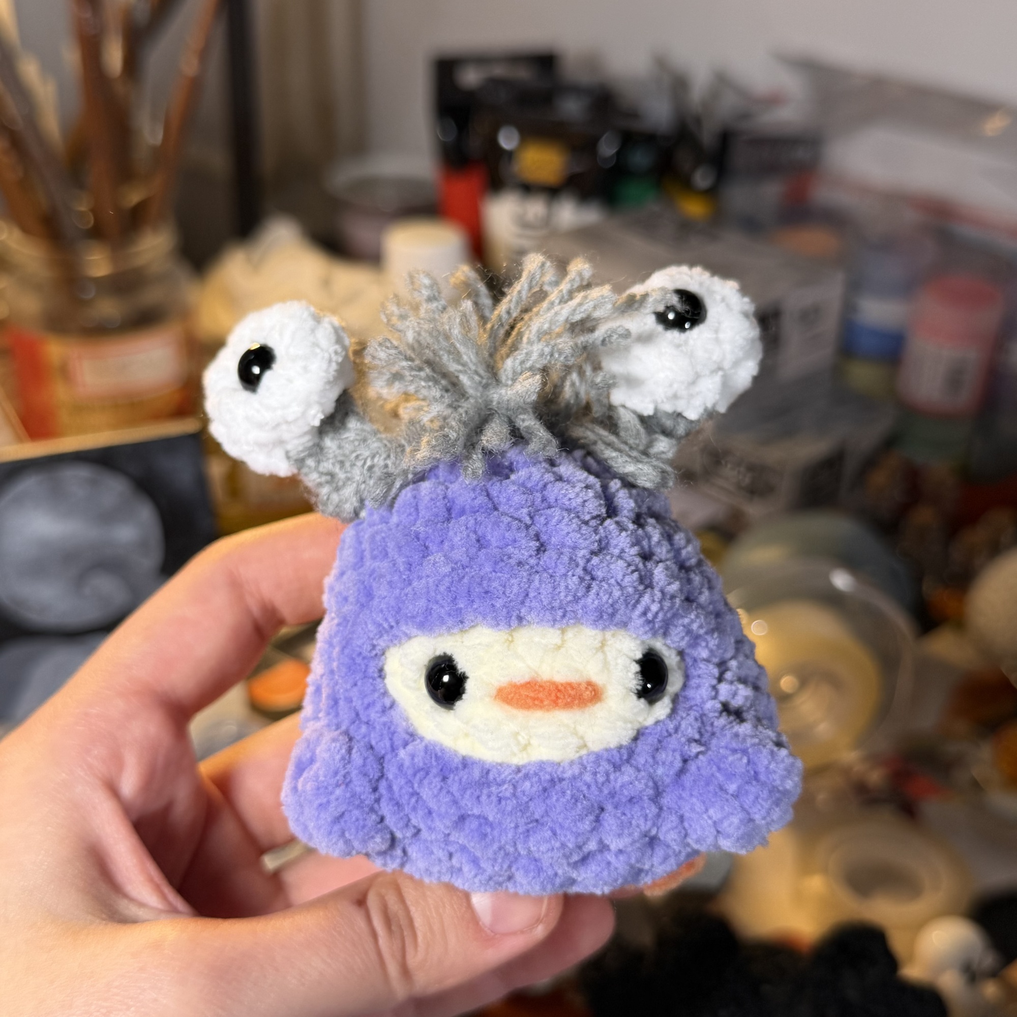 Baby Monster Chicken Crochet Plush - Image 2