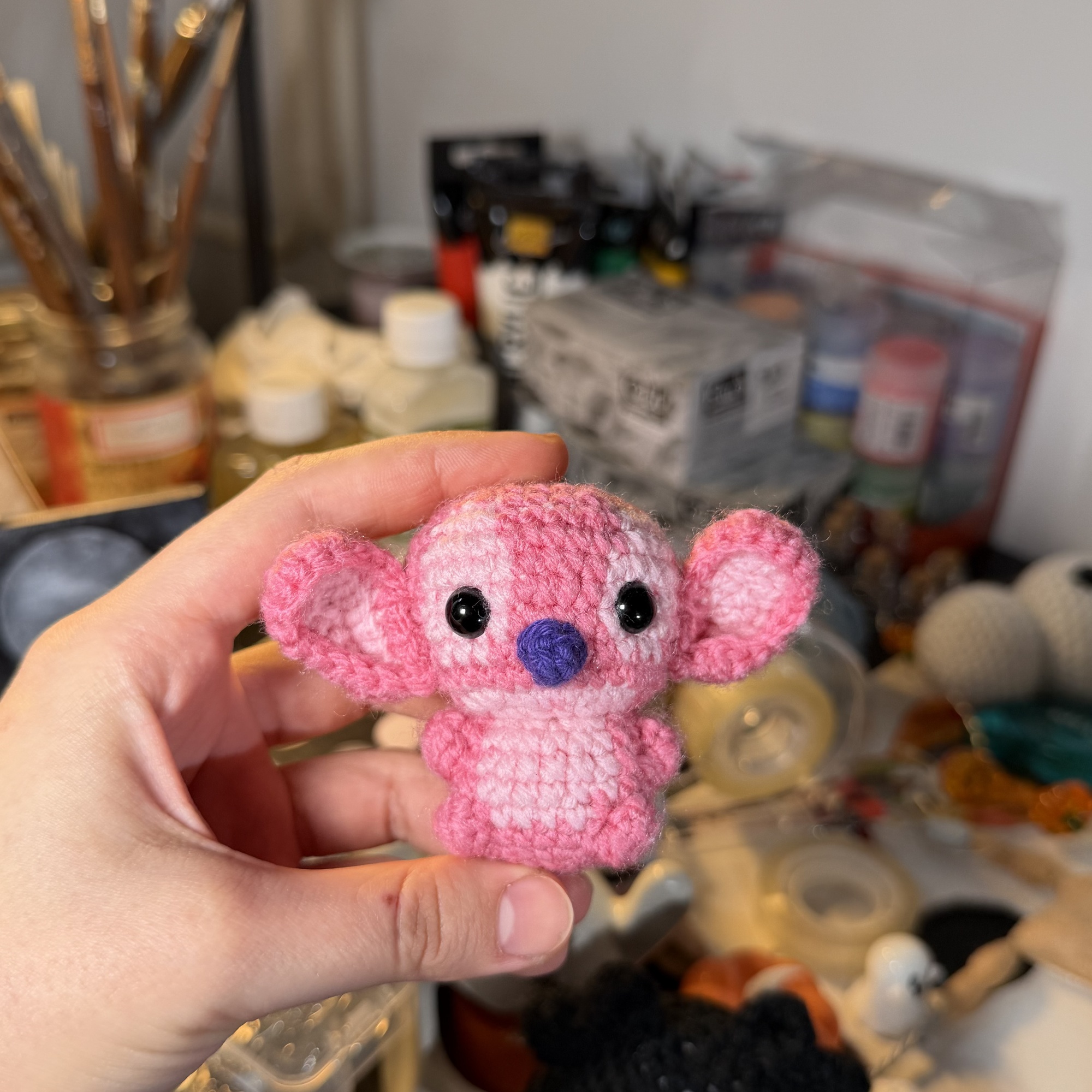 Galaxy girl Crochet keychain - Image 2