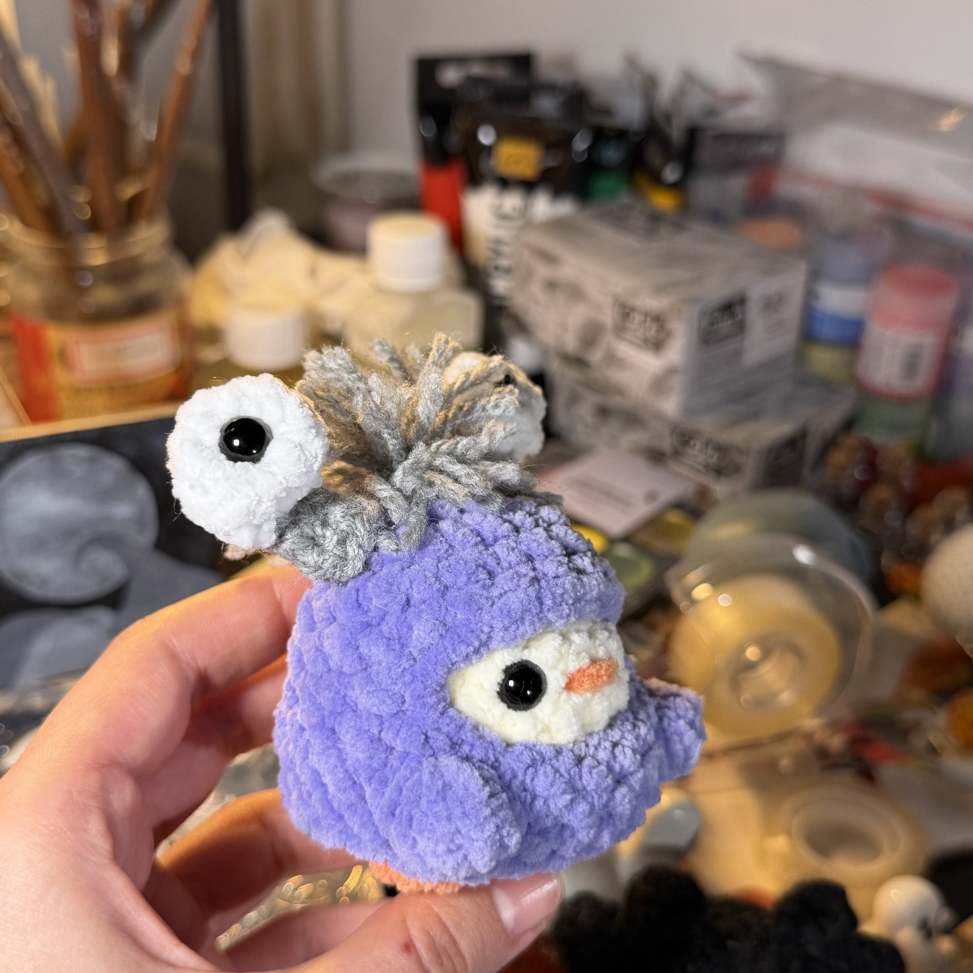 Baby Monster Chicken Crochet Plush - Image 9