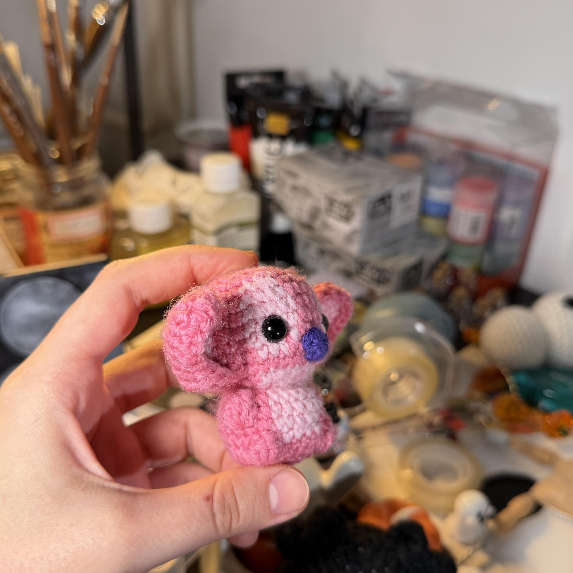 Galaxy girl Crochet keychain - Image 6