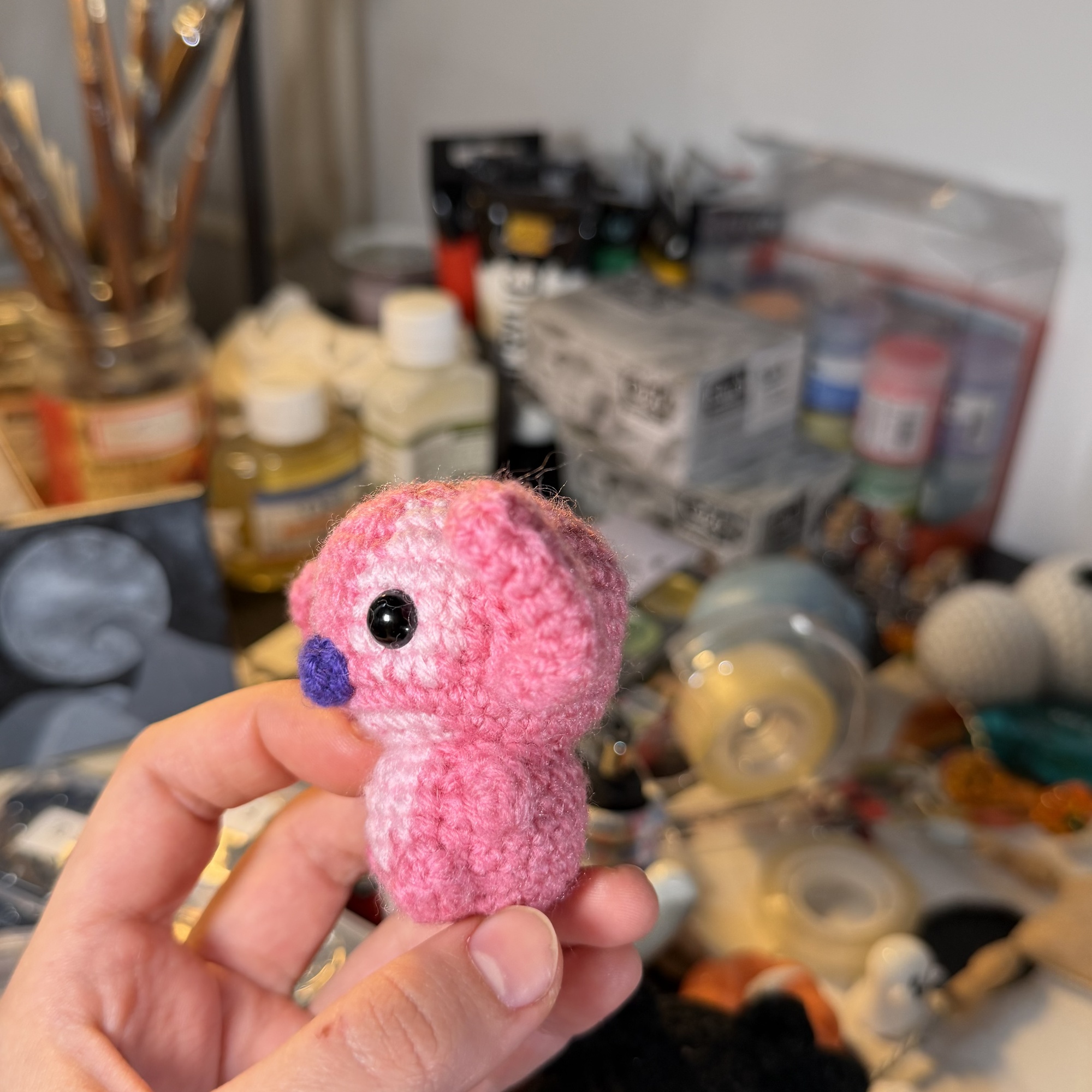 Galaxy girl Crochet keychain - Image 4