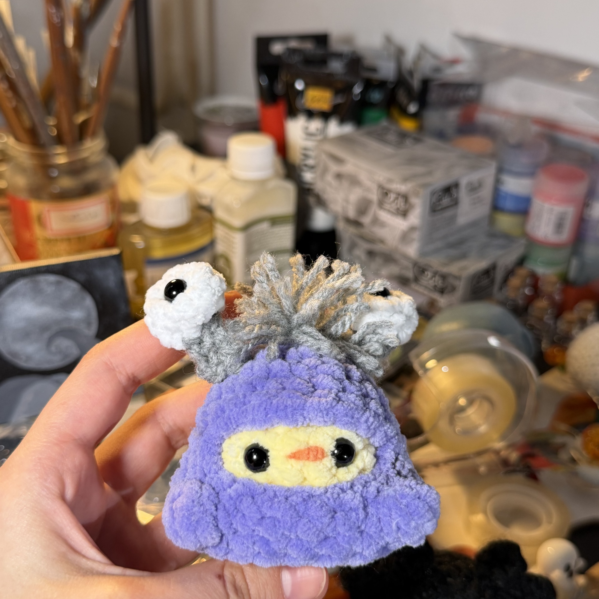 Baby Monster Chicken Crochet Plush - Image 6
