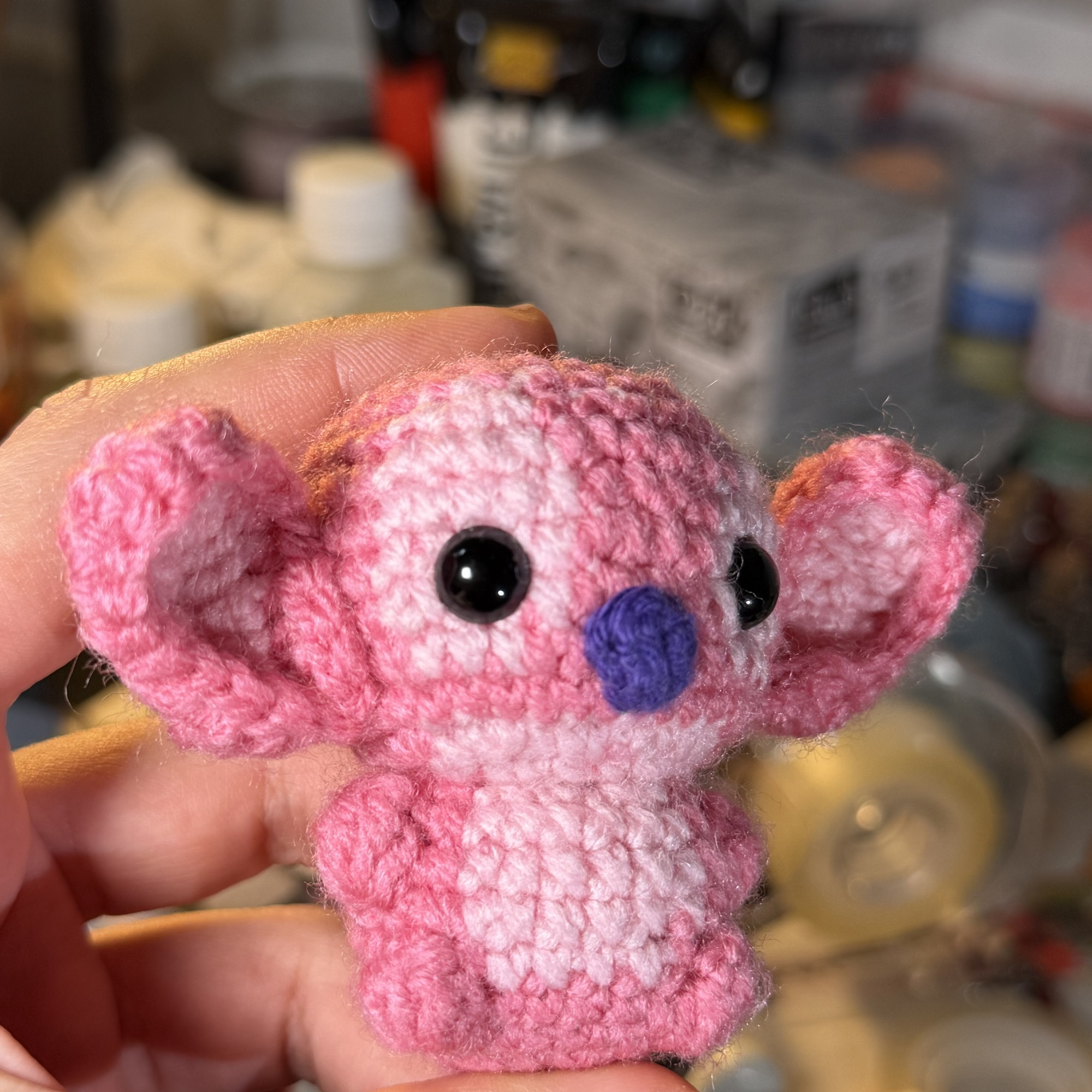 Galaxy girl Crochet keychain - Image 3
