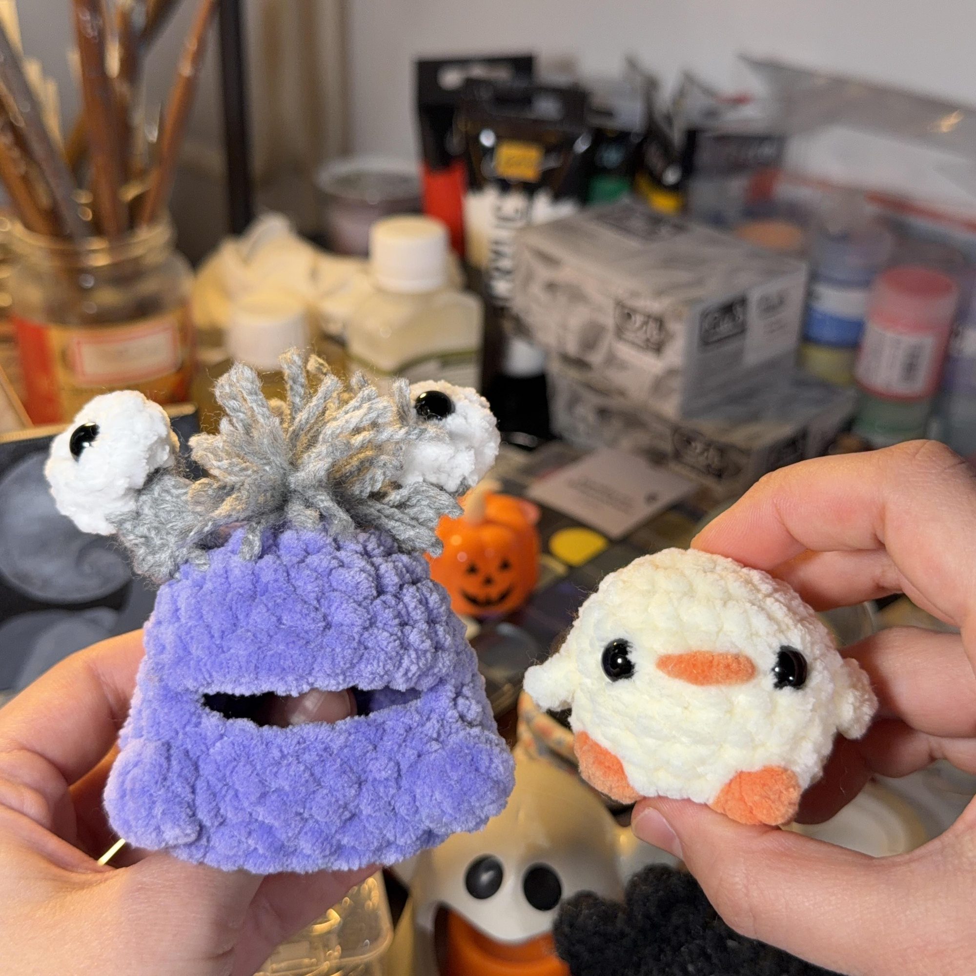 Baby Monster Chicken Crochet Plush - Image 4