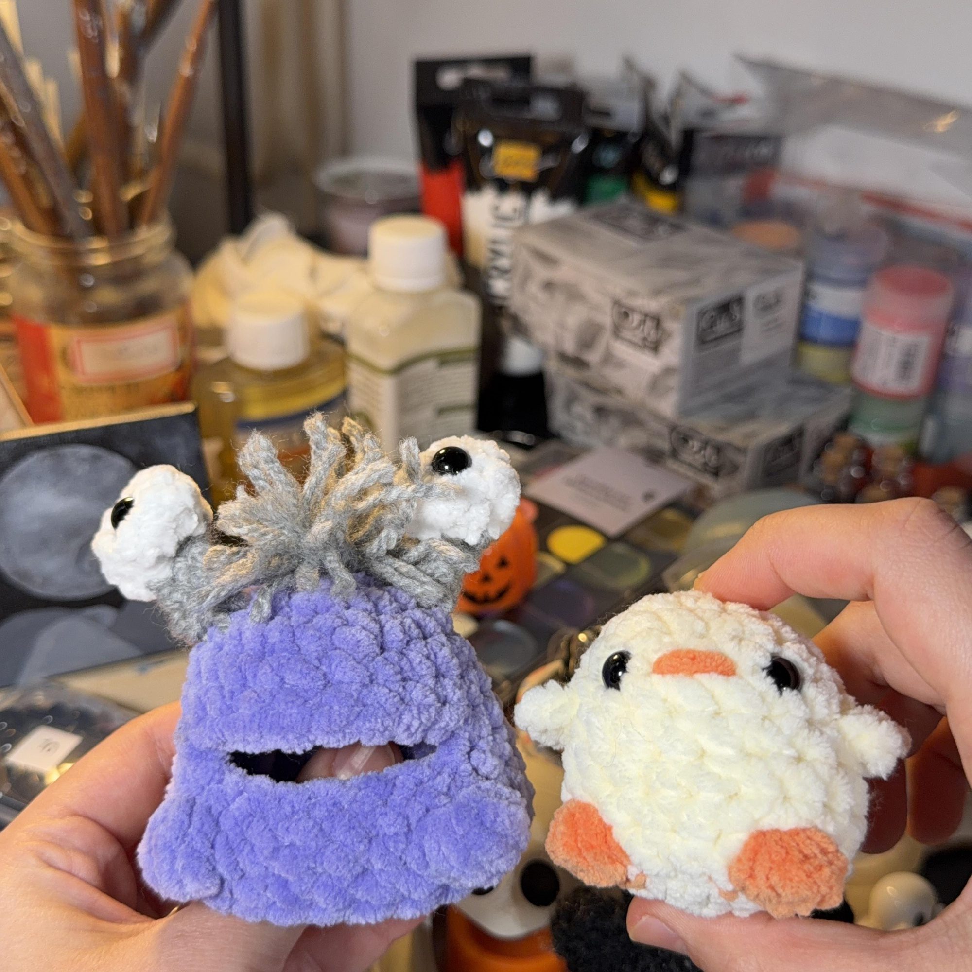 Baby Monster Chicken Crochet Plush - Image 3
