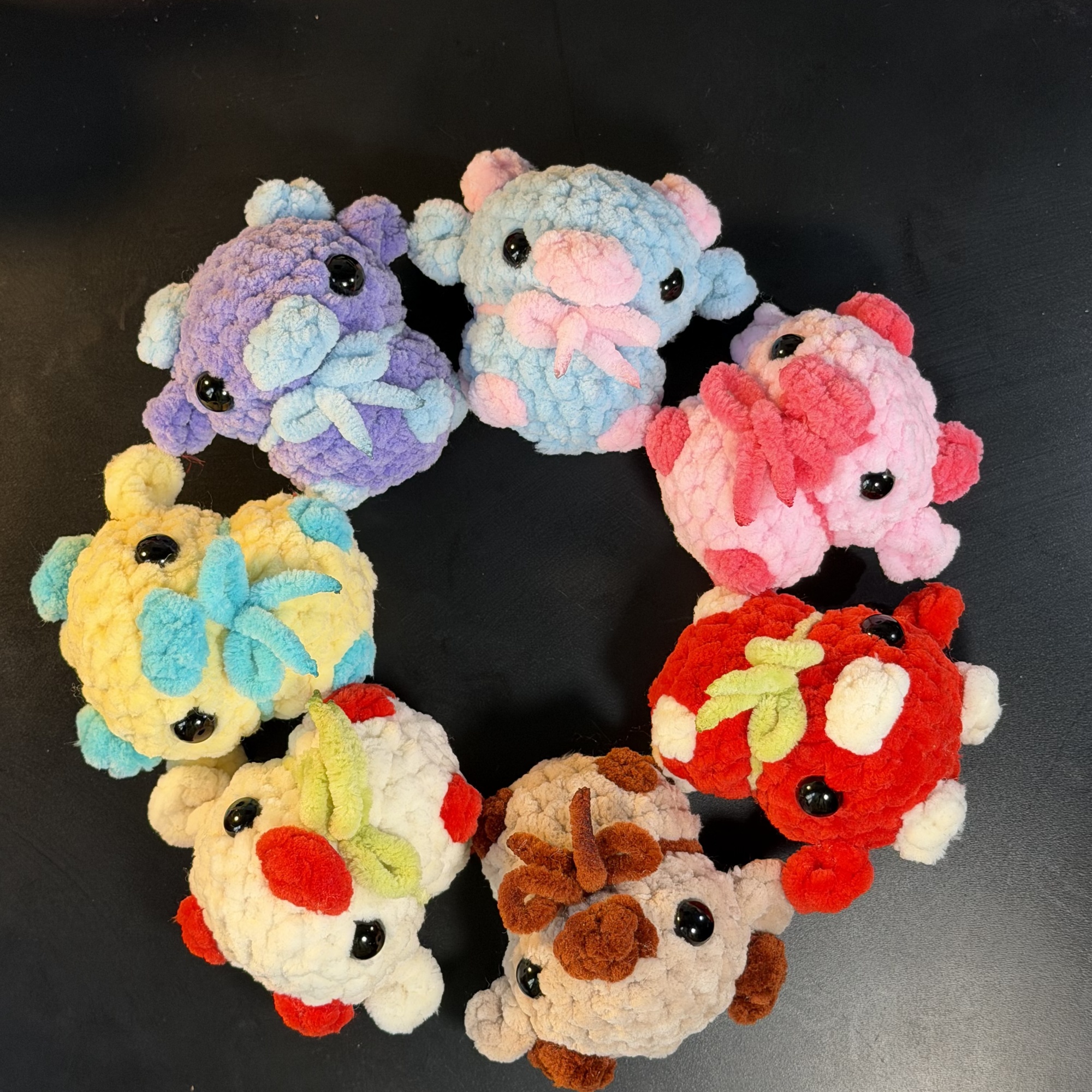 Cute Cow Crochet Keychain