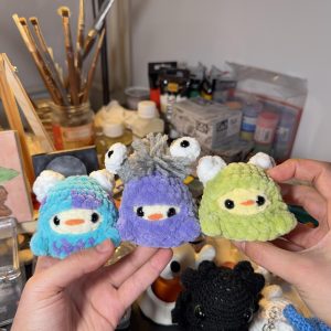 Monster Factory Trio csirke horgolt plüss szett