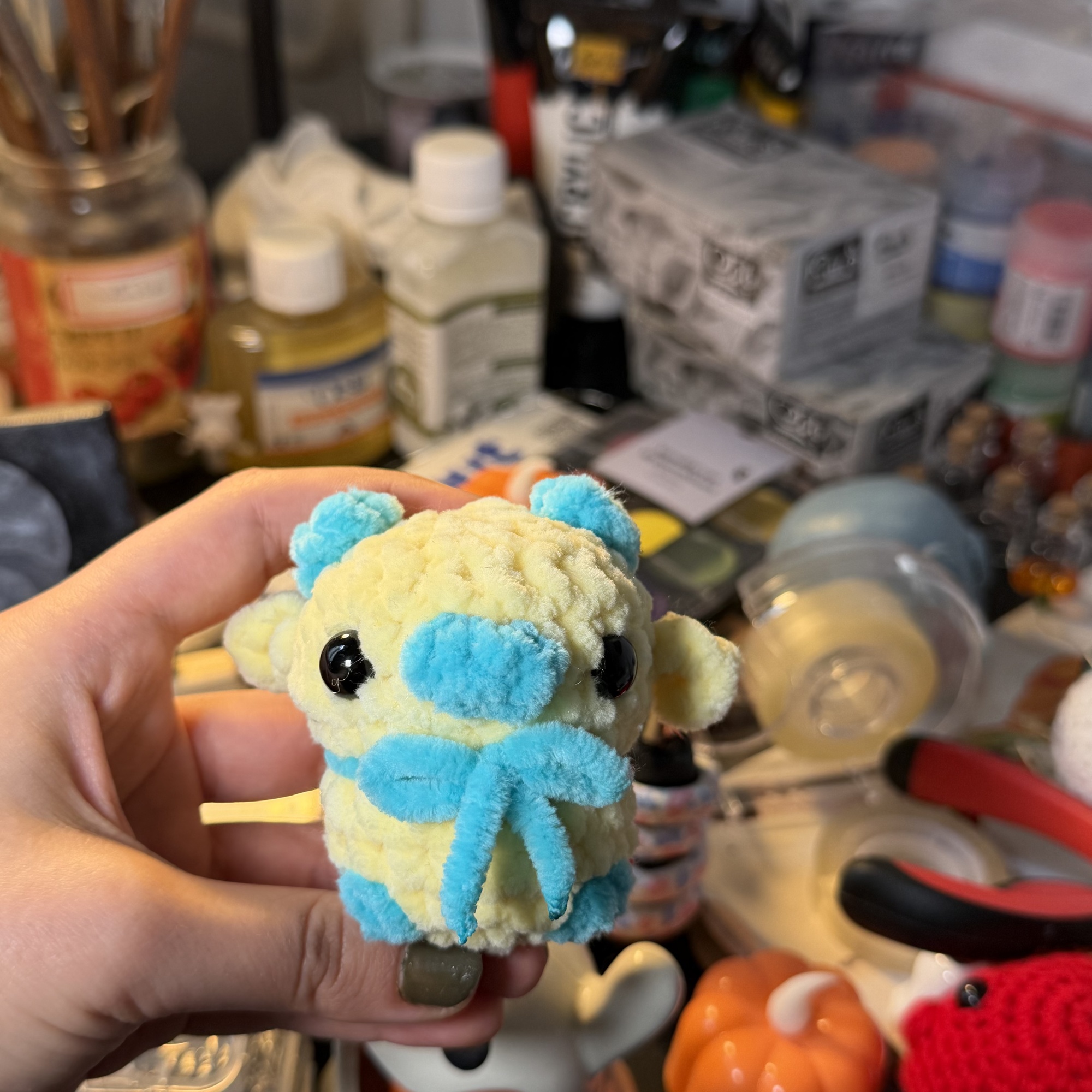 Cute Cow Crochet Keychain - Image 2