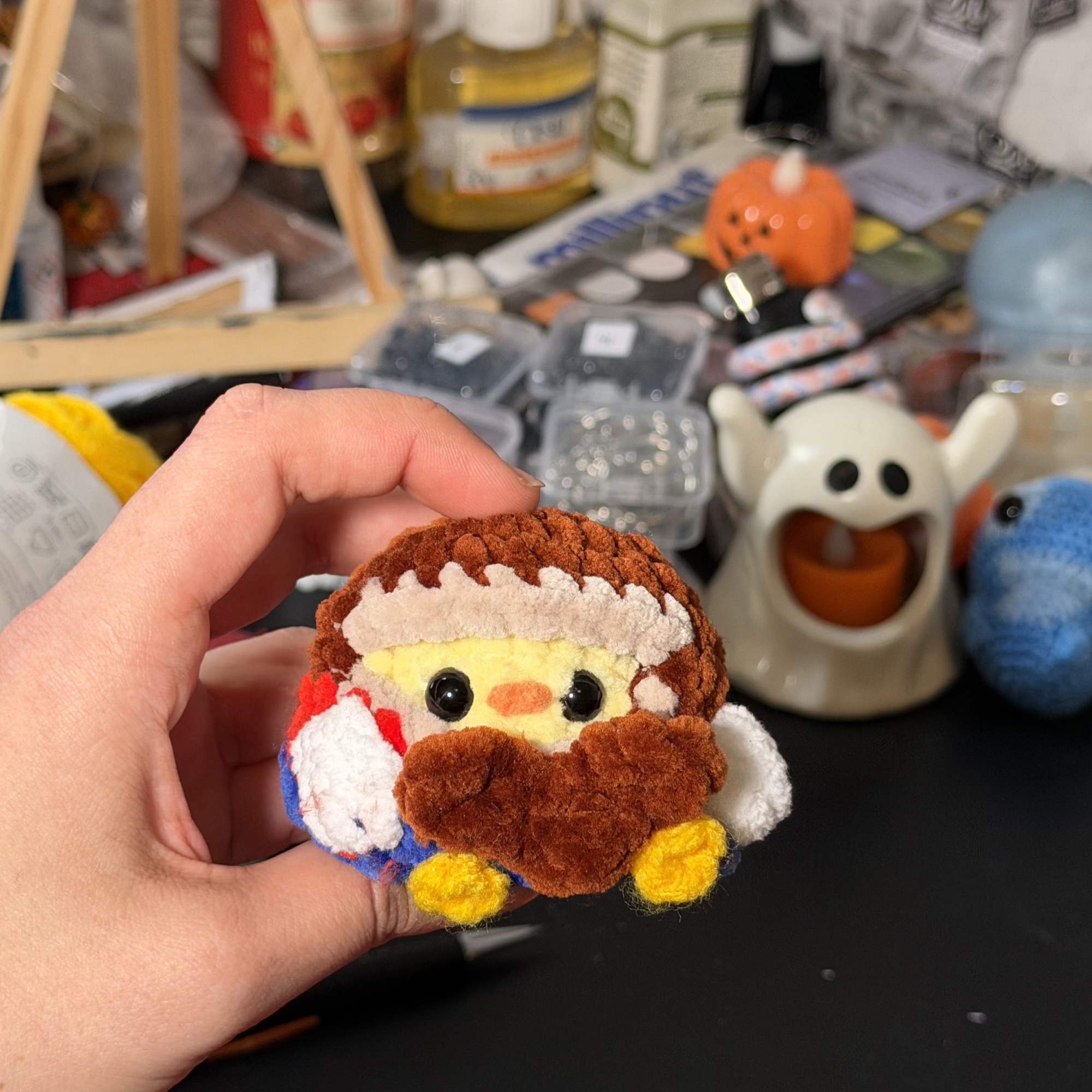 Plumber Chicken Crochet Plush - Image 8