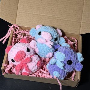 Three Cow Keychain Gift Box