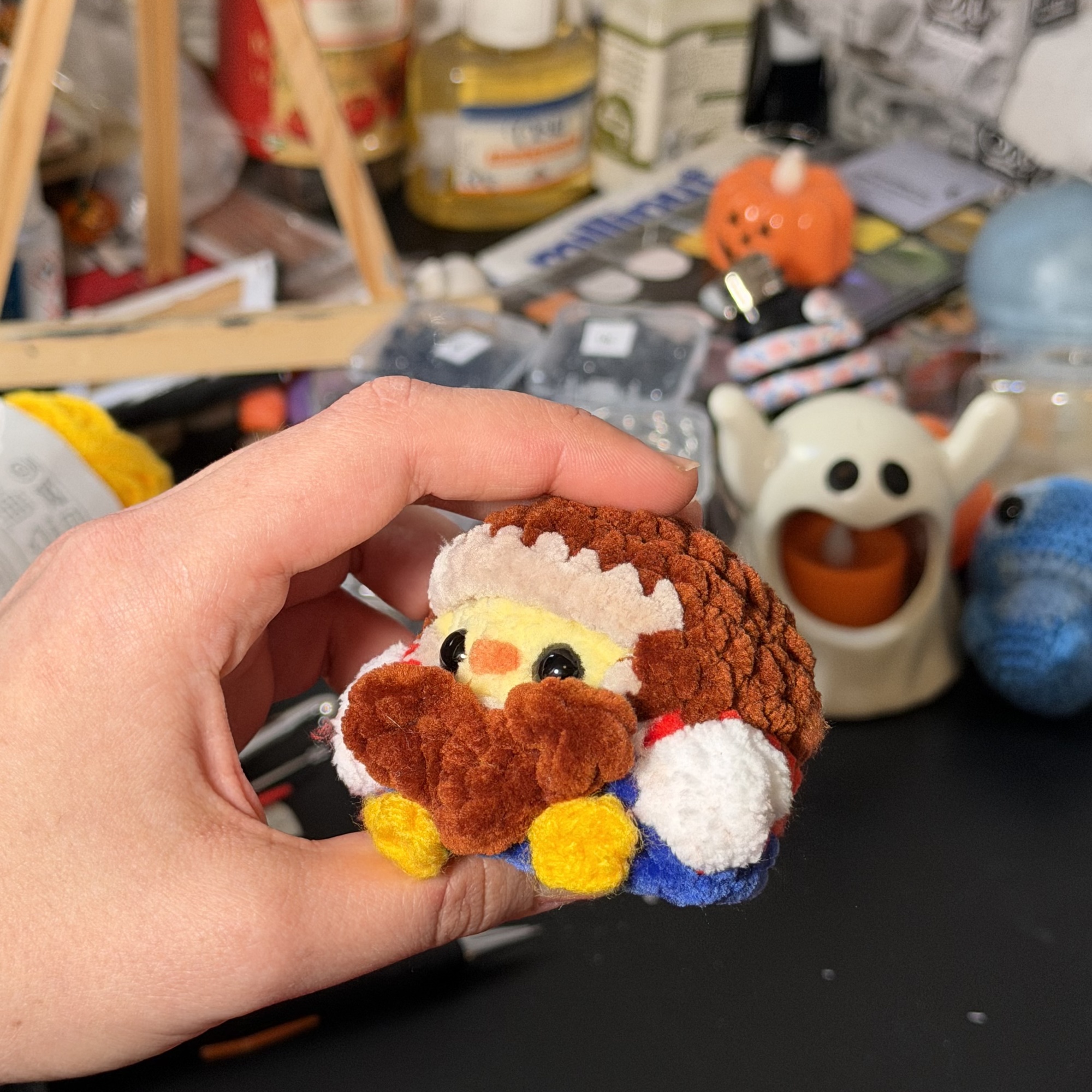 Plumber Chicken Crochet Plush - Image 6