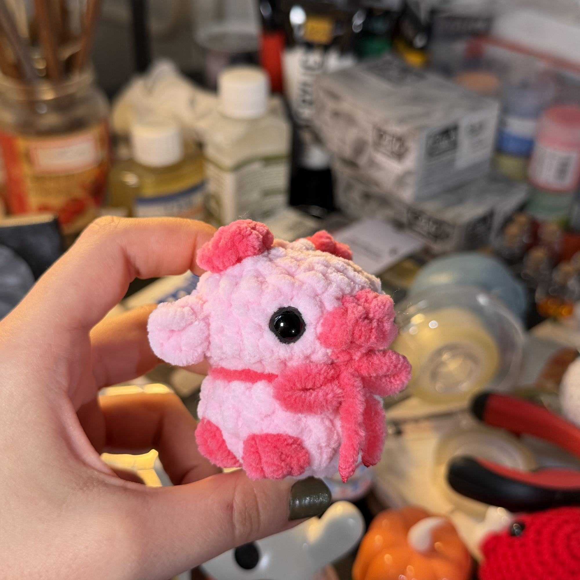 Cute Cow Crochet Keychain - Image 6