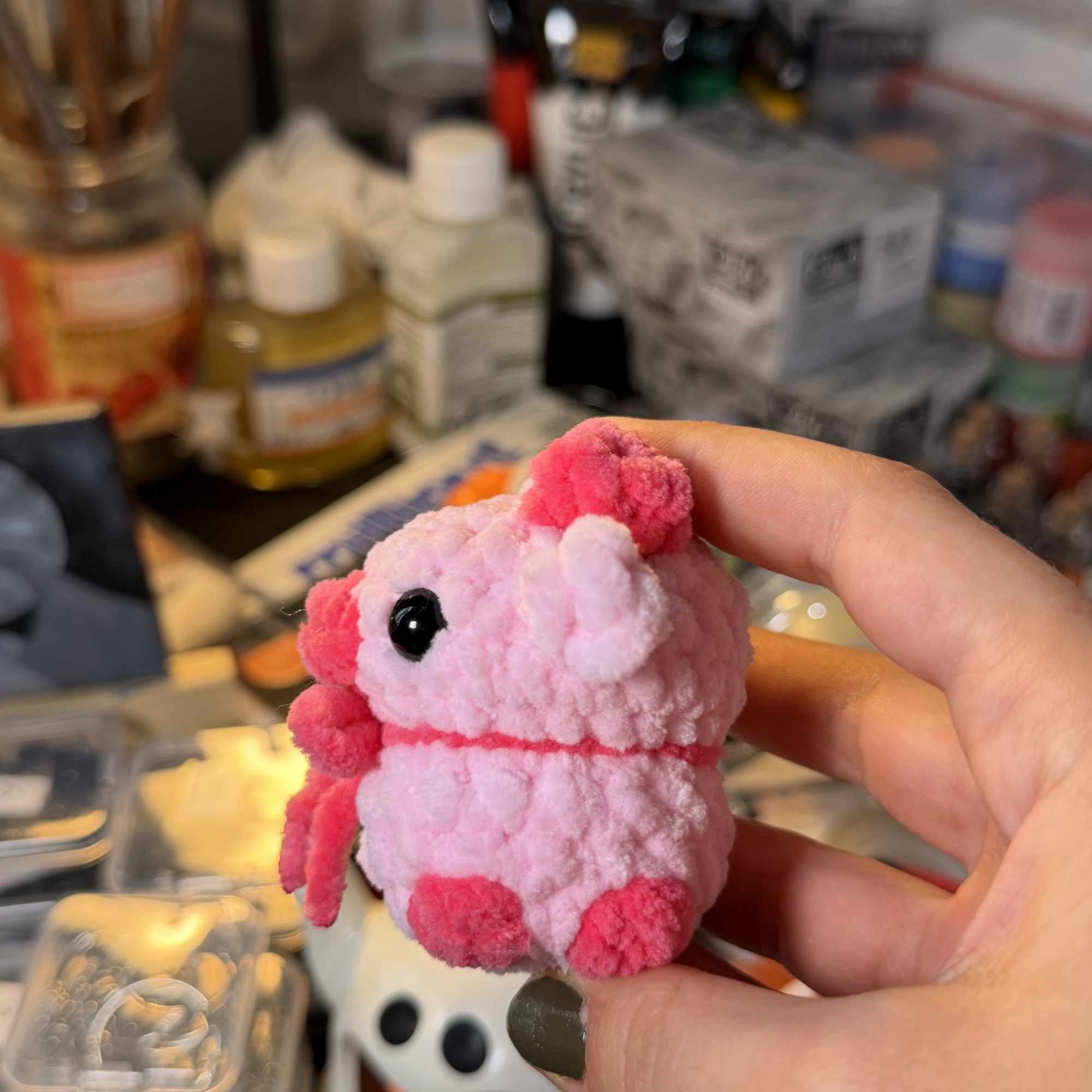 Cute Cow Crochet Keychain - Image 9